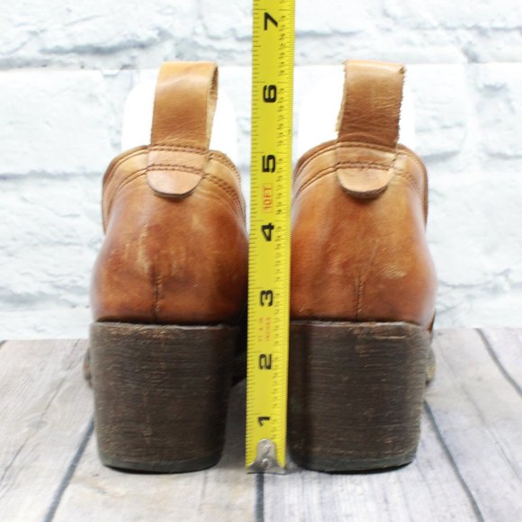 GeeWawa Slip On Western Heeled Clogs Mules Size 8 - Picture 7 of 10